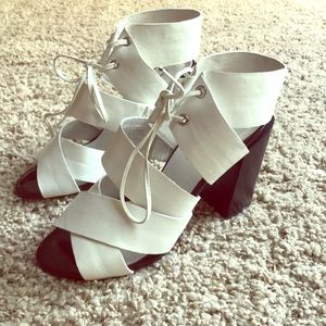White sandals